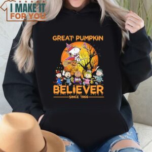 The Peanuts Snoopy Great Pumpkin Believer Since 1966 Halloween Shirt 4