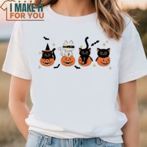 Cats Halloween T Shirt 2