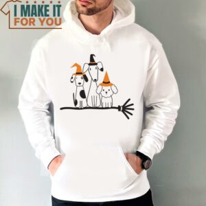 Dogs Witch Shirt Dog Ghost Shirt Halloween Dog Shirt Cute Kids Halloween Shirt Cute Halloween Dogs Tee 5