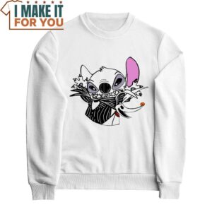Jack And Zero x Stitch Halloween T Shirt 2