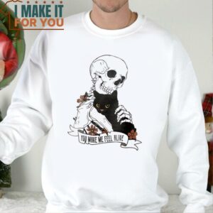 Cat Halloween Shirt Halloween You Make Me Feel Alive Funny Cat Shirt Cute Cat Shirt Cat Lover Gift Cat Lover 3