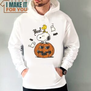 Snoopy Halloween Shirt Boo Ghost With Pumpkin 4