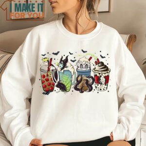 Fall Villian Coffee Sweatshirt Fall shirt Halloween Pumpkin Latte Cup Pumpkin Spice Shirt 4