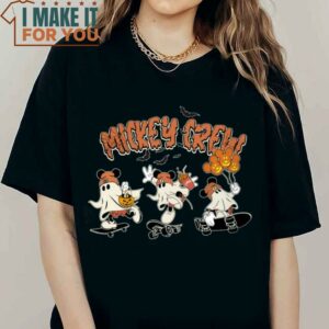 Halloween Mickey Crew Shirt Mickey Boo Skateboarding Sweatshirt Disney Mickey Shirt 2