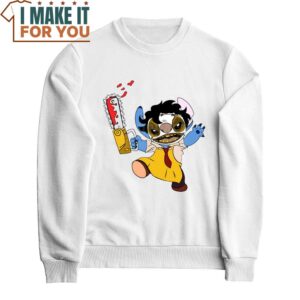 Leatherface x Stitch Halloween T Shirt 2