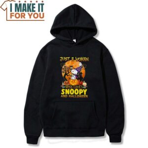Snoopy Halloween Shirt Just A Woman Who Loves Snoopy And Halloween 3
