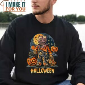 Halloween Night Shirt Halloween Tshirt Horror Night Tee Scarecrow Shirt Pumpkin Spice Shirt 3