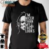 Michael Myers I’m Nicer Than My Face Looks Shirt, Enjoyable Halloween Gift