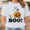 Peanuts Halloween Snoopy Woodstock Boo T-Shirt, Enjoyable Halloween Gift