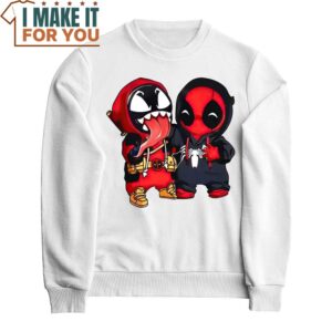 Venom And Deadpool Cute Friends Unisex T shirt Marvel Halloween Enjoyable Halloween Gift 2