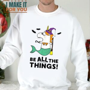 Funny Mermaid Unicorn Witch Pirate T Shirt Whimsical Halloween Gift 2