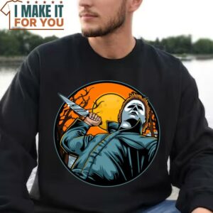 Michael Myers T Shirt Halloween Scary T shirt Whimsical Halloween Gift 2