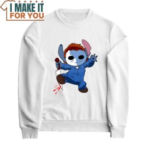 Michael Myers x Stitch Halloween T Shirt Whimsical Halloween Gift 2
