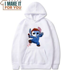 Michael Myers x Stitch Halloween T Shirt Whimsical Halloween Gift 3