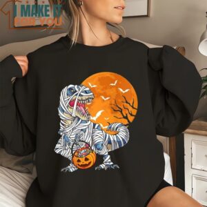 Spooky Saurus Rex Shirt Dinosaur Halloween Tee Enjoyable Halloween Gift 3