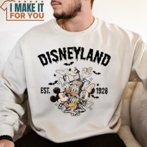 Vintage Disneyland Halloween Sweatshirt Mickey And Friends Halloween Enjoyable Halloween Gift 2