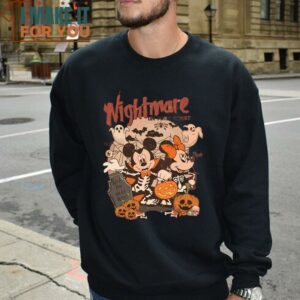 Vintage Disney Mickey Minnie Halloween Hoodie Nightmare On The Main Streat Sweatshirt Darling Halloween Gift 2