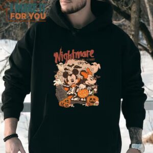 Vintage Disney Mickey Minnie Halloween Hoodie Nightmare On The Main Streat Sweatshirt Darling Halloween Gift 3