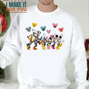 Disney Characters Halloween Skeleton Shirt Lovely Halloween Gift 2