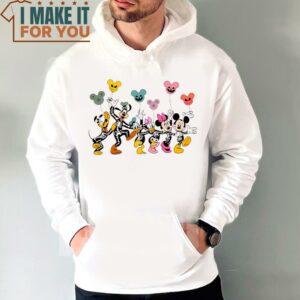 Disney Characters Halloween Skeleton Shirt Lovely Halloween Gift 3