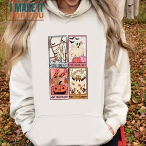 Retro Halloween Ghost Tarot Card Shirt Retro Western Shirt Sweet Halloween Gift 3