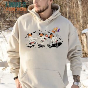 Disney Mouse Ghost Skateboarding Shirts Sweet Halloween Gift 3