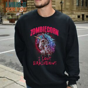 Zombie Unicorn I Love Brainbows Halloween Gothic Goth Punk T Shirt Sweet Halloween Gift 2