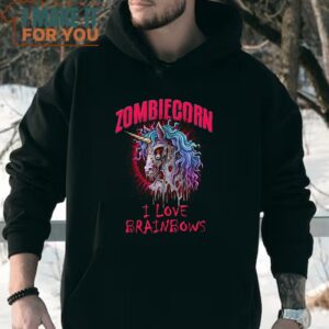 Zombie Unicorn I Love Brainbows Halloween Gothic Goth Punk T Shirt Sweet Halloween Gift 3