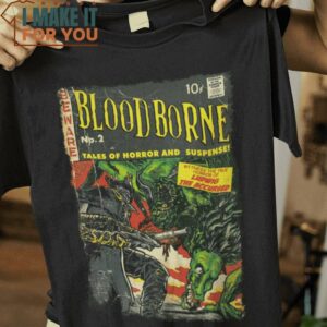 Bloodborne Comic cover T-Shirt, Best Gifts for Halloween Lovers Bloodborne Comic cover T-Shirt, Best Gifts for Halloween Lovers