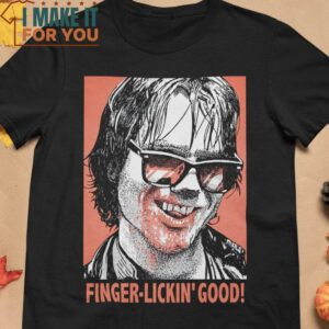 Finger Lickin’ Good Horror T-Shirt, Halloween Gift for Men