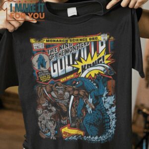 Godzilla vs Kong Comic cover T-Shirt, Best Gifts for Halloween Lovers