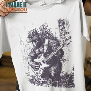 Guitarzilla Godzilla T-Shirt, Best Gifts for Halloween Lovers