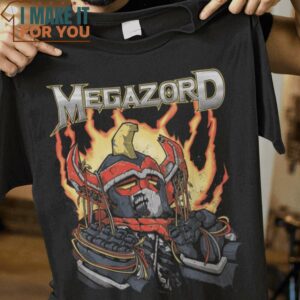 Megazord Megadeth Mighty Morphin Power Rangers T-Shirt, Best Gifts for Halloween Lovers
