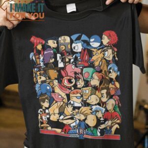 Nickelodeon vs CN 80s Cartoon Characters T-Shirt, Best Gifts for Halloween Lovers