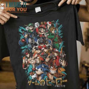 Nostalgic Heroes Super Mario T-Shirt, Best Gifts for Halloween Lovers