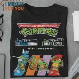 SCNT Teenage Mutant Ninja Turtles The Simpsons Mashup T-Shirt, Best Gifts for Halloween Lovers