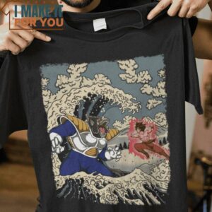 Saiyan In The Great Wave Dragon Ball T-Shirt, Best Gifts for Halloween Lovers