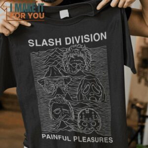 Slash Division Horror Characters T-Shirt, Best Gifts for Halloween Lovers
