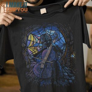 Starry Wednesday Starry Night Wednesday Addams The Addams Family Mashup T-Shirt, Best Gifts for Halloween Lovers