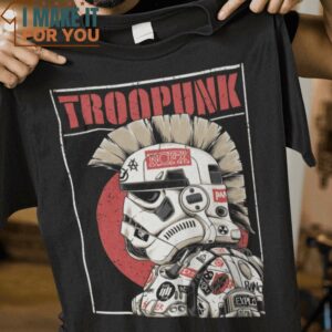 Troopunk Punk Stormtrooper Star Wars T-Shirt, Best Gifts for Halloween Lovers