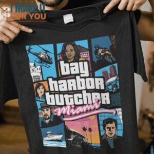 Bay Harbor Butcher Dexter T-Shirt, Funny Halloween Graphic Tees for Men