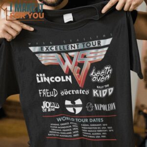 Excellent Tour Bill & Ted’s Excellent Adventure T-Shirt, Funny Halloween Graphic Tees for Men