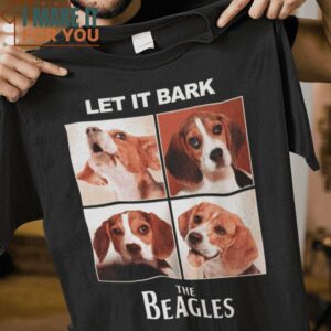 Let It Bark The Beagles Let It Be Beagle Dog T-Shirt, Funny Halloween Graphic Tees for Men