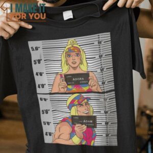 Masters Barbie He-Man & Masters Of The Universe T-Shirt, Funny Halloween Graphic Tees for Men