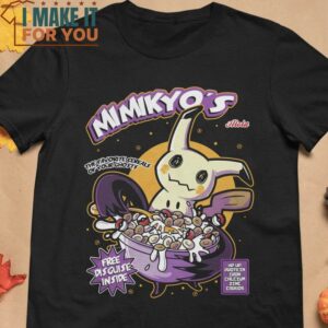 Mimikyo’s Cereal Pokemon T-Shirt, Halloween Gift for Men