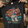 Optimist Prime Rosie the Riveter Optimus Prime Transformer Mashup T-Shirt, Funny Halloween Graphic Tees for Men