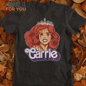 Prom Queen Carrie T-Shirt, Funny Halloween Graphic Tees for Men