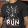 Run Jason Voorhees Freddy Krueger and Michael Myers Horror T-Shirt, Halloween Gift for Men