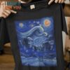 Starry Pandora Starry Night Avatar Mashup T-Shirt, Funny Halloween Graphic Tees for Men