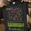50 Games Video Games Mashup T-Shirt, Best Halloween Graphic Tees for Men